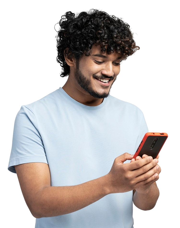Person with phone